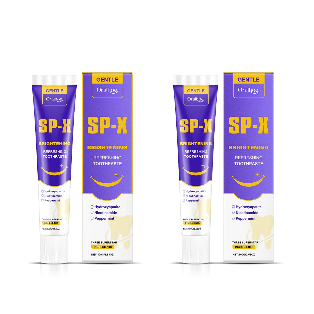 Hydroxyapatite Teeth Brightening Toothpaste Mint Charcoal Niacinamide Fresh Clean Removes Plaque Reduces Deposits Keeps Teeth Bright Refreshing Oral Care