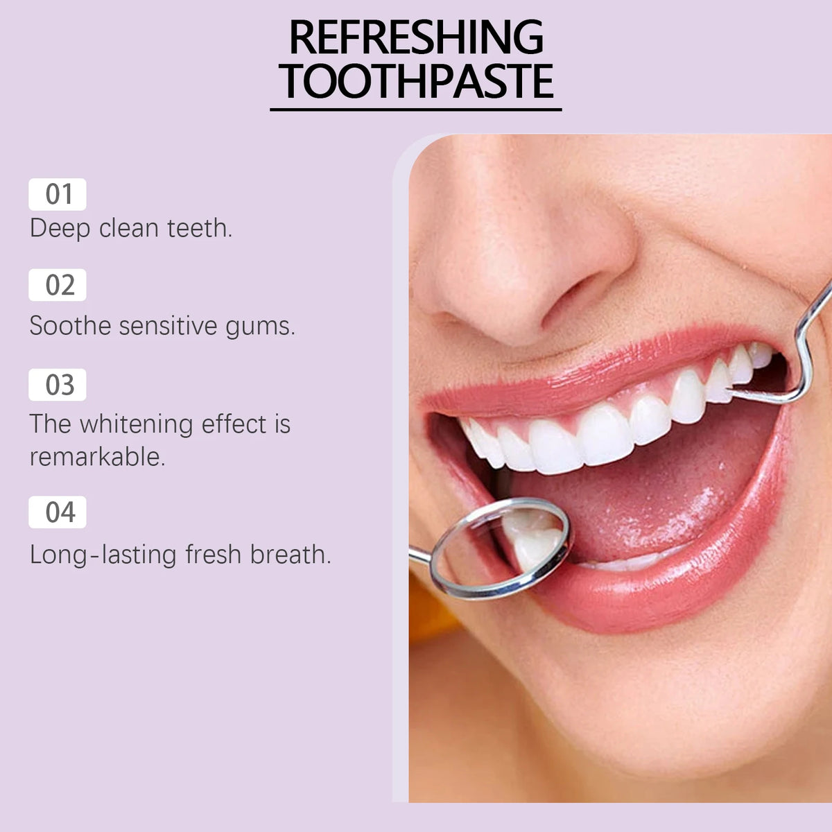 Hydroxyapatite Teeth Brightening Toothpaste Mint Charcoal Niacinamide Fresh Clean Removes Plaque Reduces Deposits Keeps Teeth Bright Refreshing Oral Care