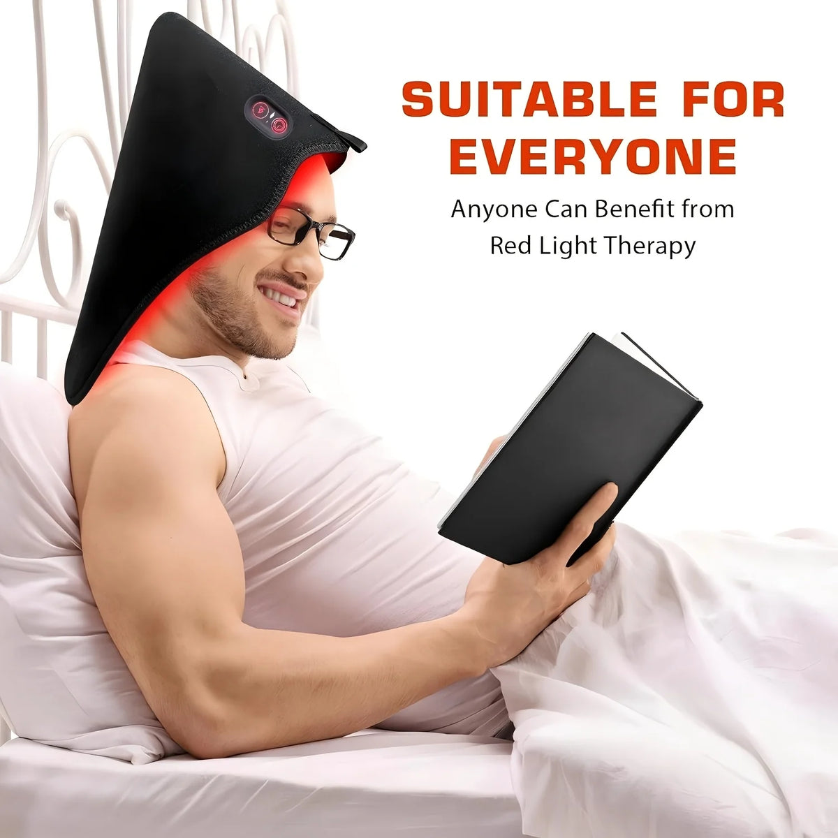 Red Light Therapy Foot Wrap with 660nm Red Light 850nm Near Infrared Light Ankle Brace Heating Therapy Device for Foot Care Muscle Recovery Sports Relaxation Portable Foot Massager Support for Plantar Comfort Joint Wellness H