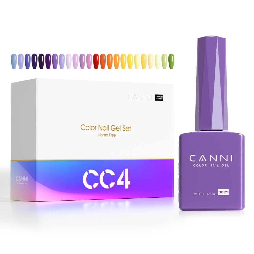 30pcs/set CANNI TPO FREE HEMA FREE Gel Polish VIPKit WholeSet New Learner Nail Maincure Gel Varnish Branded Suitcase