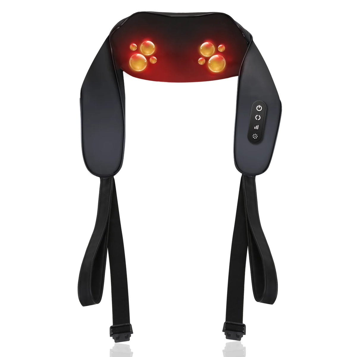 Leercon Shiatsu Neck and Back Massager,Back Massager for Fatigue Relief Deep Tissue,Neck and Shoulder Massager with Heat,Wireless Electric