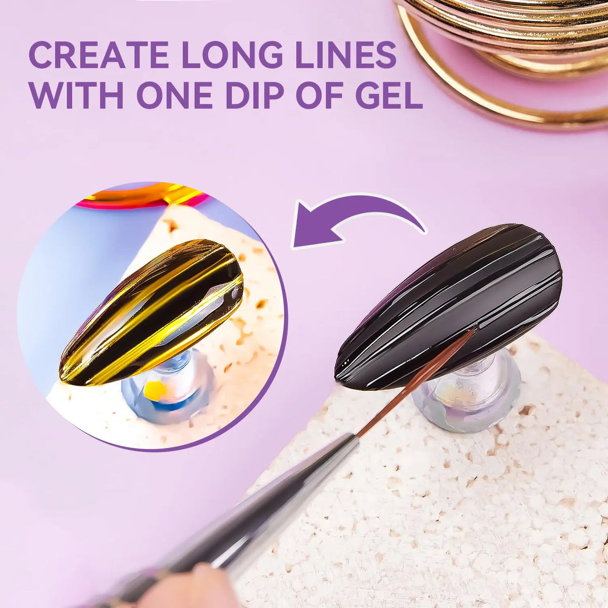 Makartt 3D Nail Gel Clear 3D Painting Gels for Nails Art, Mixable with Chrome Powder and Polish, No Wipe UV Gel for Sculpting