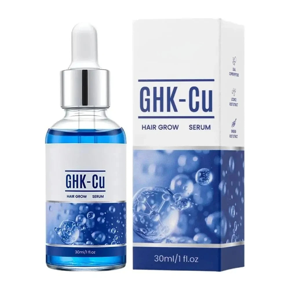 GHK-Cu Copper Peptide Hair Growth Serum – Anti Hair Loss Regrowth Treatment, Root Strengthen Scalp Moisturizer Hair Oil