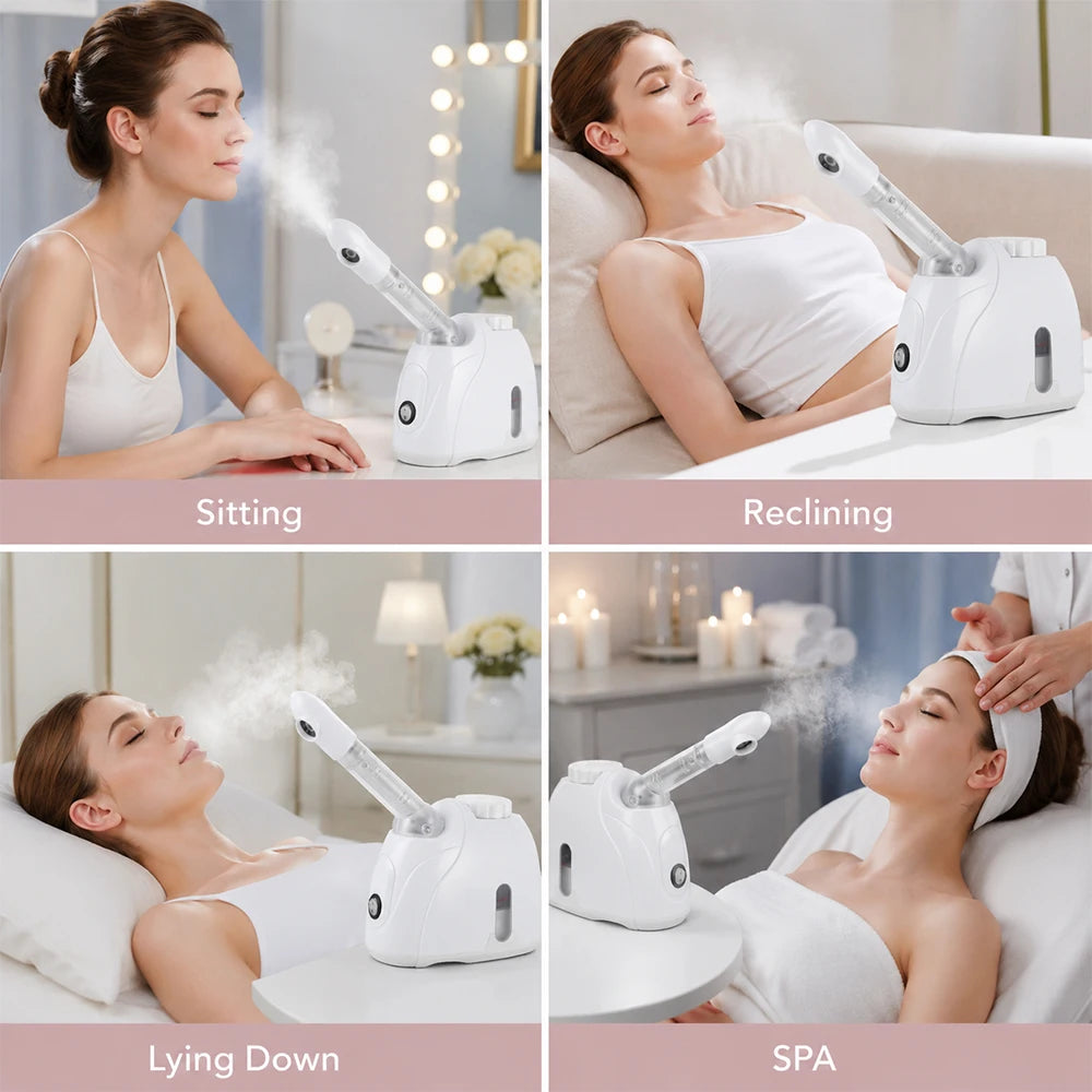 KSKIN Ozone  Professional Facial Mist Sprayer For Skin Face Steamer Deep Cleaning Ionic Facial Steamer