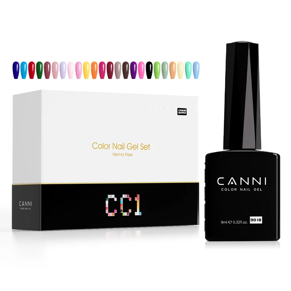 30pcs/set CANNI TPO FREE HEMA FREE Gel Polish VIPKit WholeSet New Learner Nail Maincure Gel Varnish Branded Suitcase