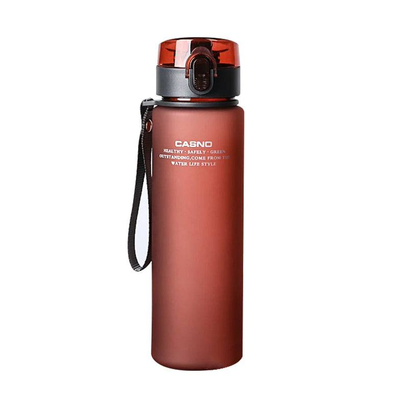 Frosted Sports Water Bottle Portable Travel Water Jug Plastic Leak Proof Cup Outdoor Riding Gym Bottles Kit Vessel 400ml 560ml