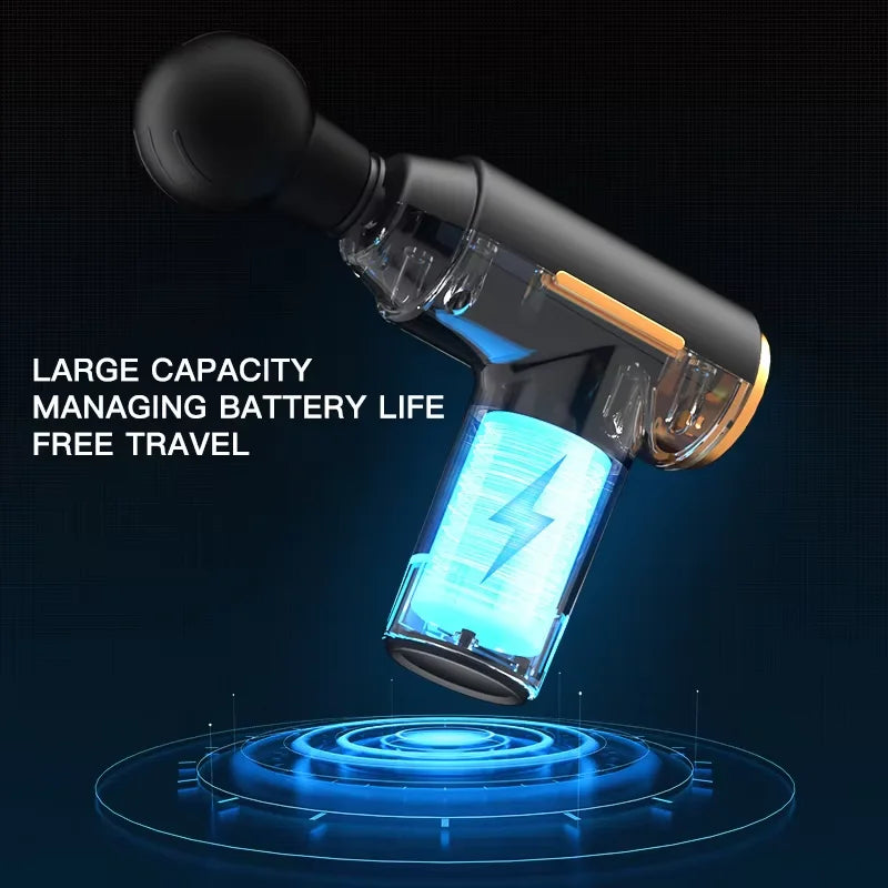 Mini Pocket Fascia Gun Wireless Rechargeable Portable Electric Massage Gun Fitness Full Body Muscle Relaxer for The Whole Body
