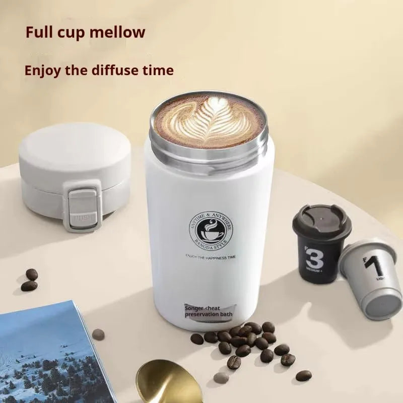 Double-Walled Stainless Steel Thermos 380/510ML Insulated Travel Flask for Hot & Cold Drinks Outdoors