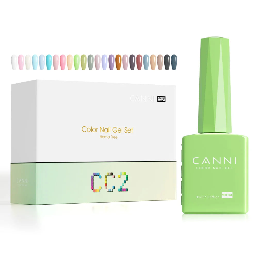 30pcs/set CANNI TPO FREE HEMA FREE Gel Polish VIPKit WholeSet New Learner Nail Maincure Gel Varnish Branded Suitcase