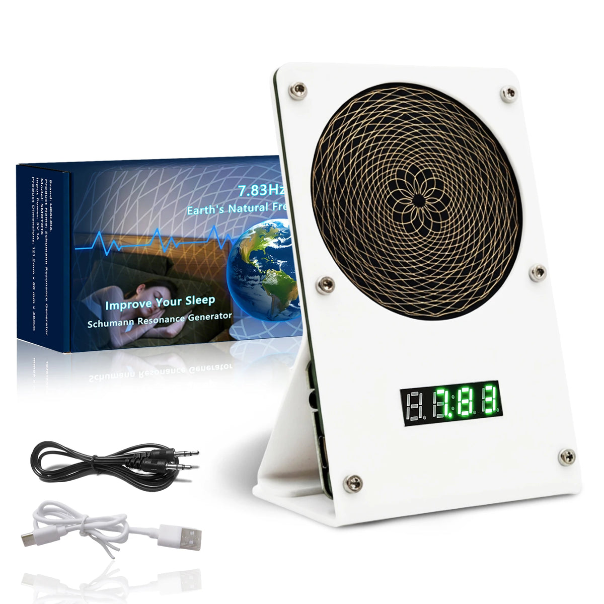7.83Hz Schumann Resonance Generator 0.01-9999Hz Adjustable USB Sine Wave Pulse Meditation Relaxation Stress Relief