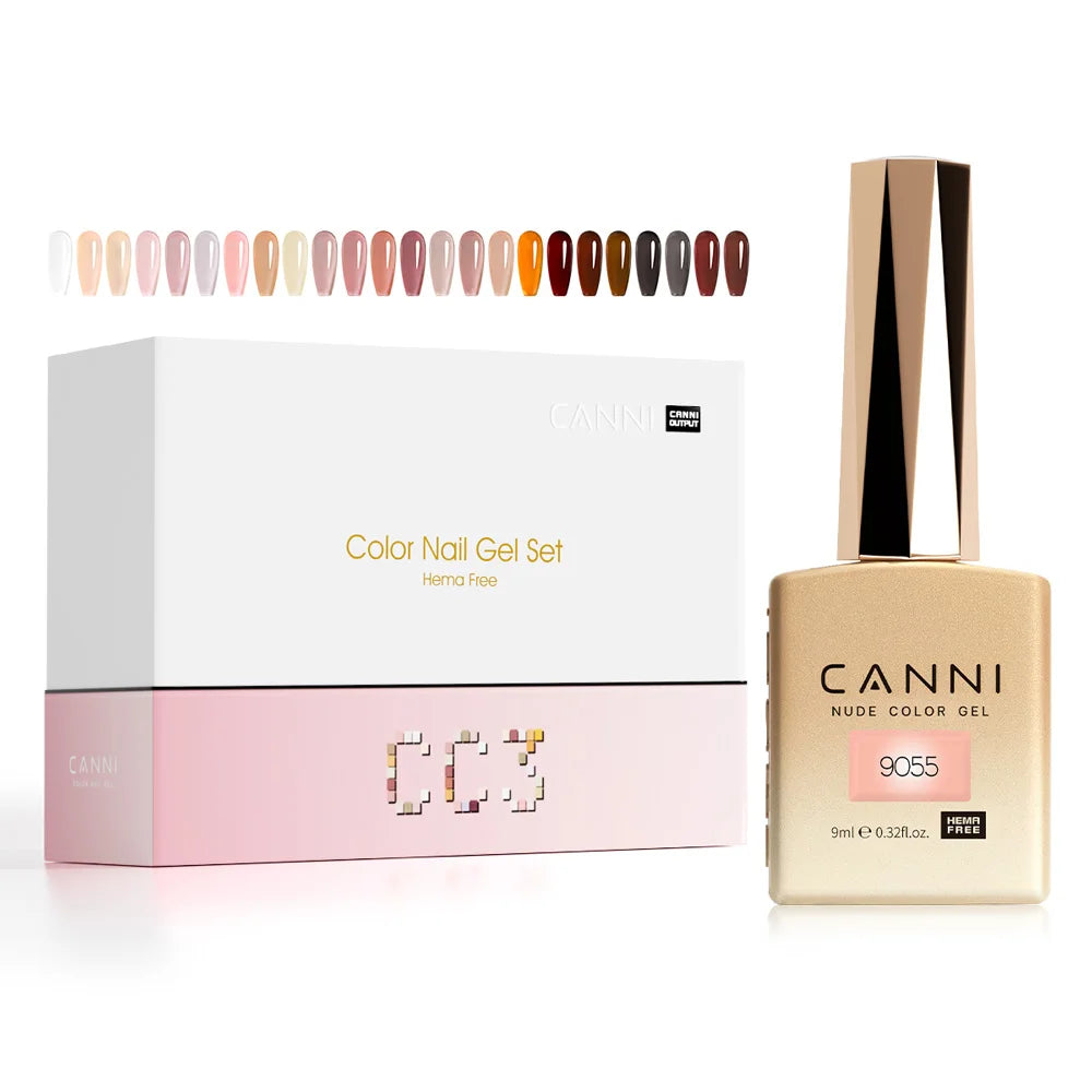 30pcs/set CANNI TPO FREE HEMA FREE Gel Polish VIPKit WholeSet New Learner Nail Maincure Gel Varnish Branded Suitcase