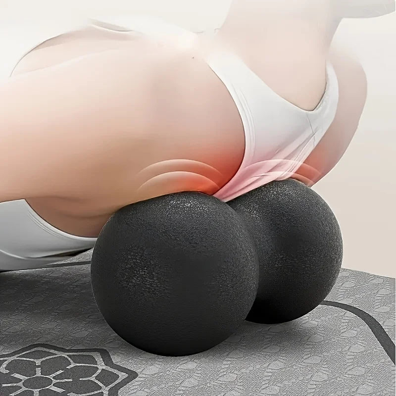 1pc Fitness Massage Ball, a Double Long Bar Tennis Massager Designed for Deep Tissue, Trigger Point Massage Instruments for The Back, Spine, And Shoulders, Aiding in Muscle Relaxation And, Ideal for Home Use And Travel