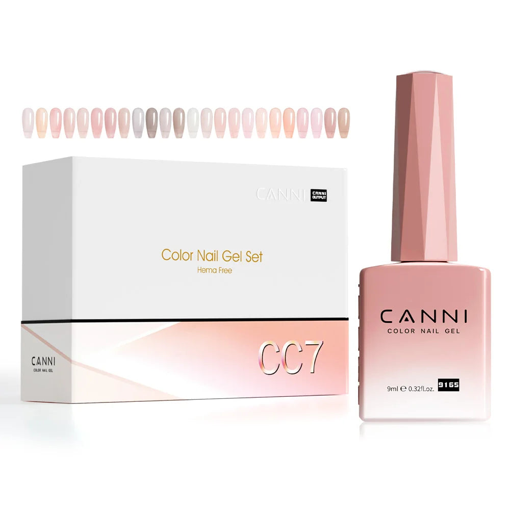 30pcs/set CANNI TPO FREE HEMA FREE Gel Polish VIPKit WholeSet New Learner Nail Maincure Gel Varnish Branded Suitcase