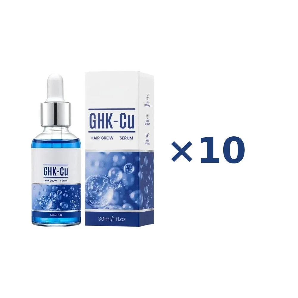 GHK-Cu Copper Peptide Hair Growth Serum – Anti Hair Loss Regrowth Treatment, Root Strengthen Scalp Moisturizer Hair Oil