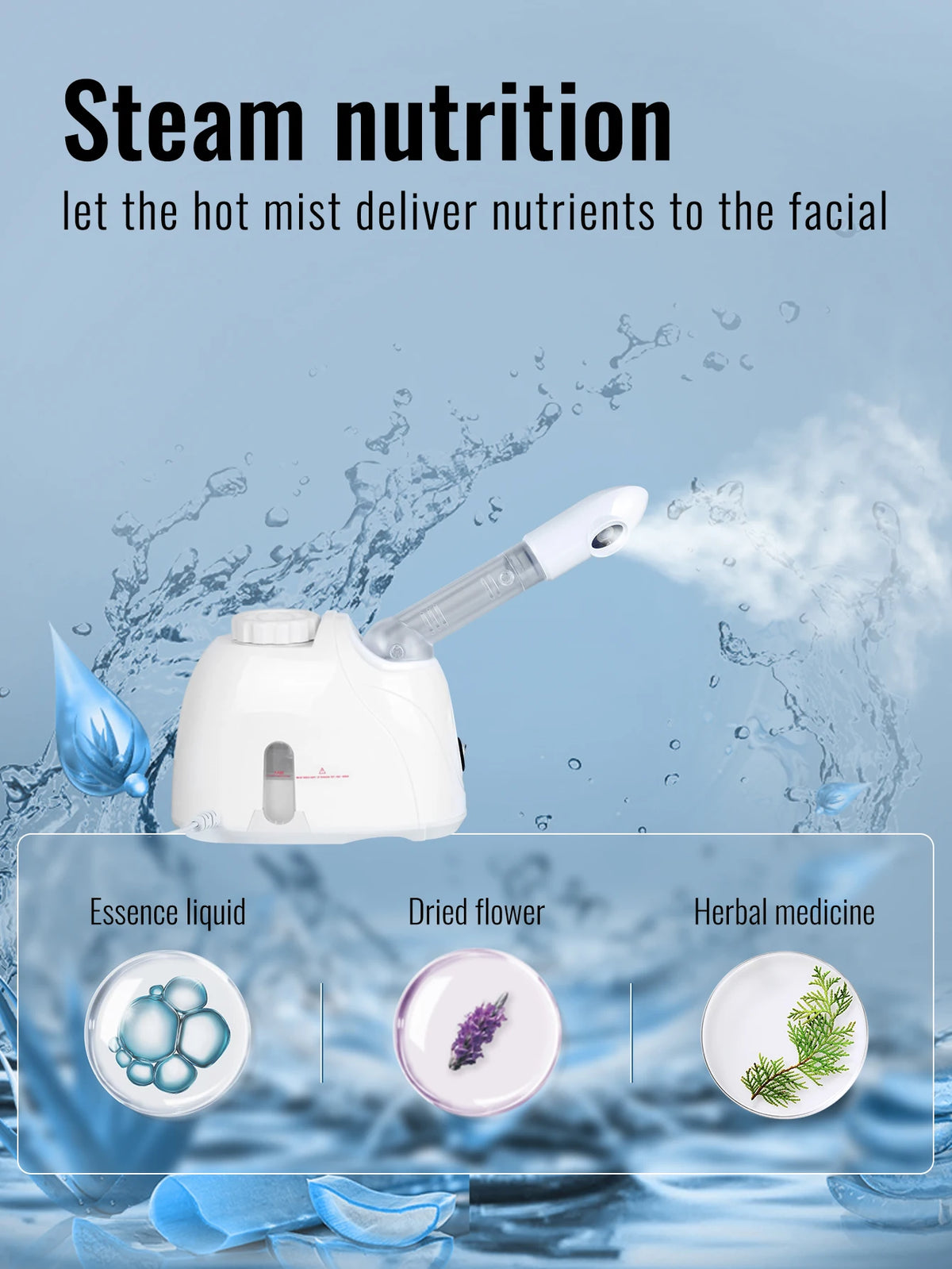 KSKIN Ozone  Professional Facial Mist Sprayer For Skin Face Steamer Deep Cleaning Ionic Facial Steamer