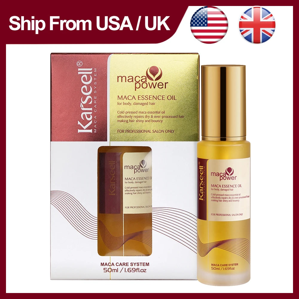 Karseell 50ml Moroccan Argan Oil 50ml 1.69 fl.oz for Hair Healing Cold Pressed Weightless Hair Serum for Dry Damaged Hair