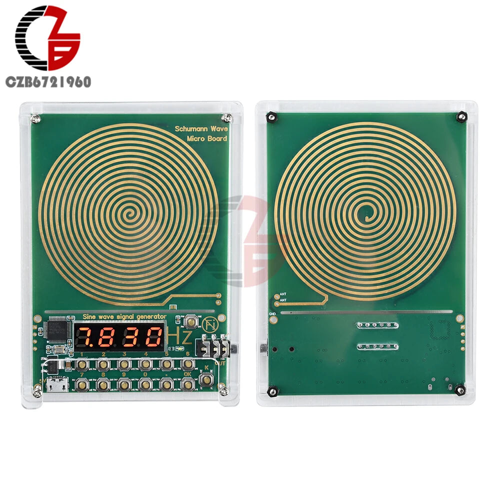 7.83HZ Schumann Wave Generator 3.5MM Audio Resonator 0.01Hz~100000Hz Adjustable Frequency Generator DC 5V Micro USB Interface