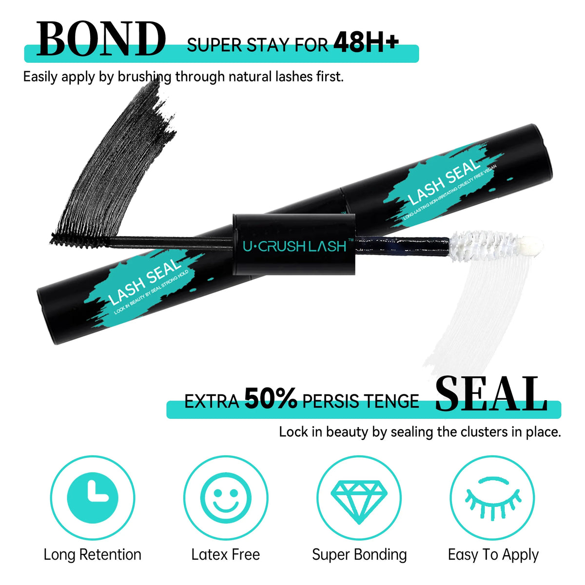 DIY Lashes Extension Kit 280 PCS 8-16mm Lash Clusters False Eyelashes and Eyelashes Makeup Tools Bond and Seal & Remover