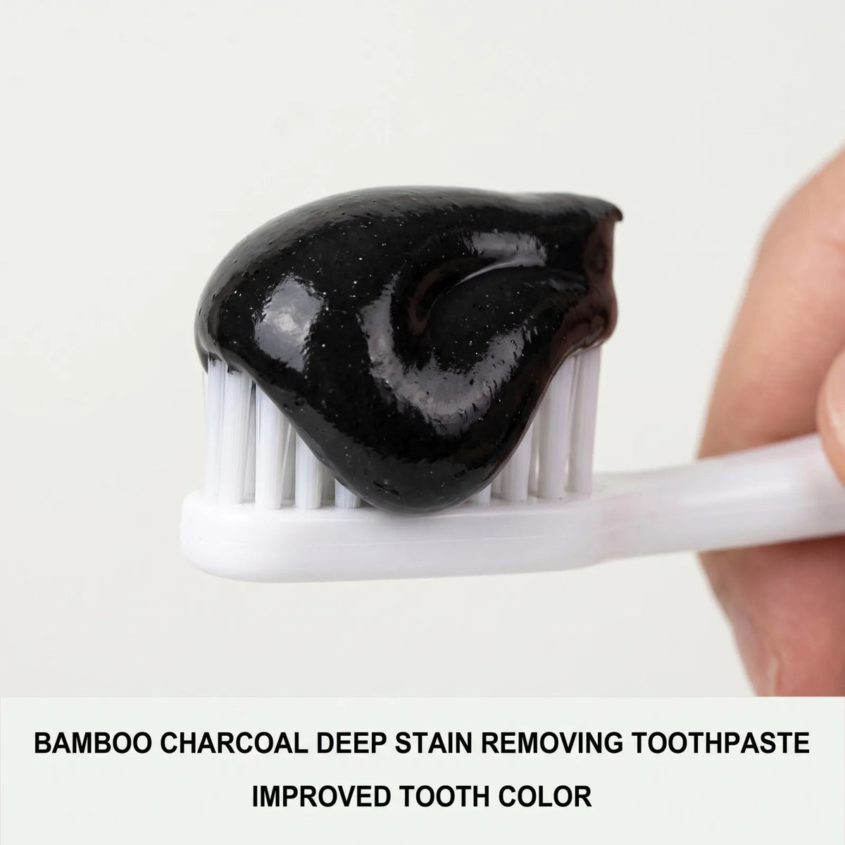 Bamboo Charcoal Brightening Toothpaste Gentle Surface Stain Removal Fresh Breath Daily Oral Care Mint 100g
