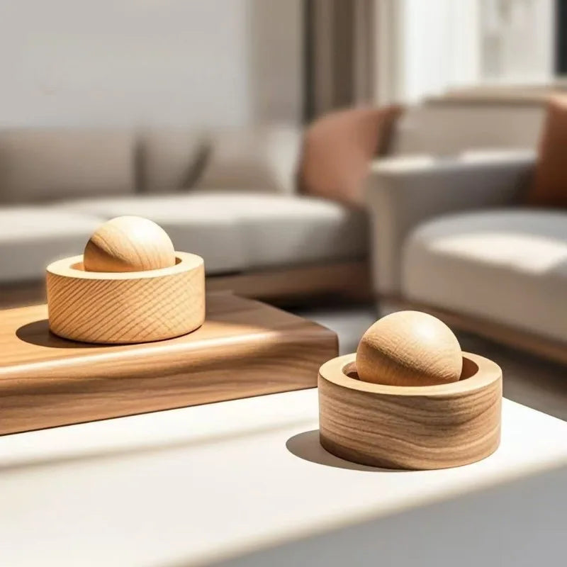 Solid Wood Spherical Essential Oil for Fragrance Home Bedroom Diffuser Walnut Fragrance Eliminate Room With Home Decoration