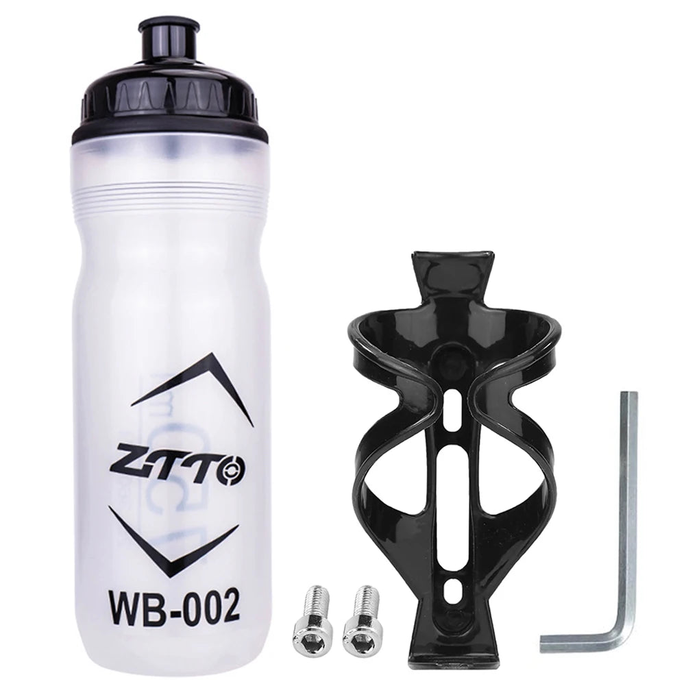 750ml Bicycle Water Drink Bottle Outdoor Plastic Portable Cycling Kettle Bottle Bike Cycling Accessory Leak-proof Bottle Racks