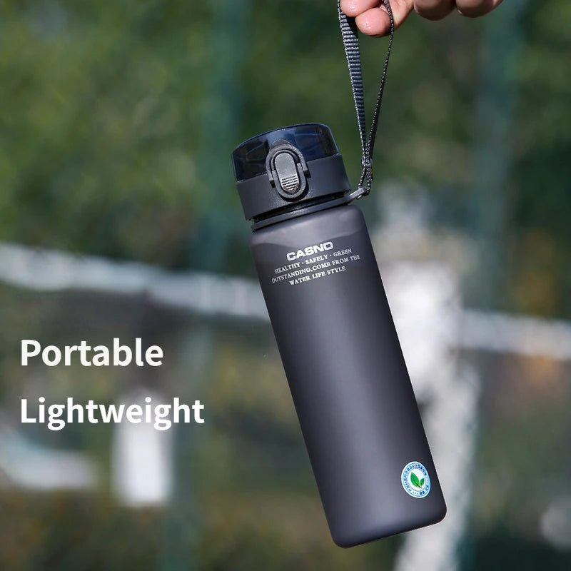 Frosted Sports Water Bottle Portable Travel Water Jug Plastic Leak Proof Cup Outdoor Riding Gym Bottles Kit Vessel 400ml 560ml