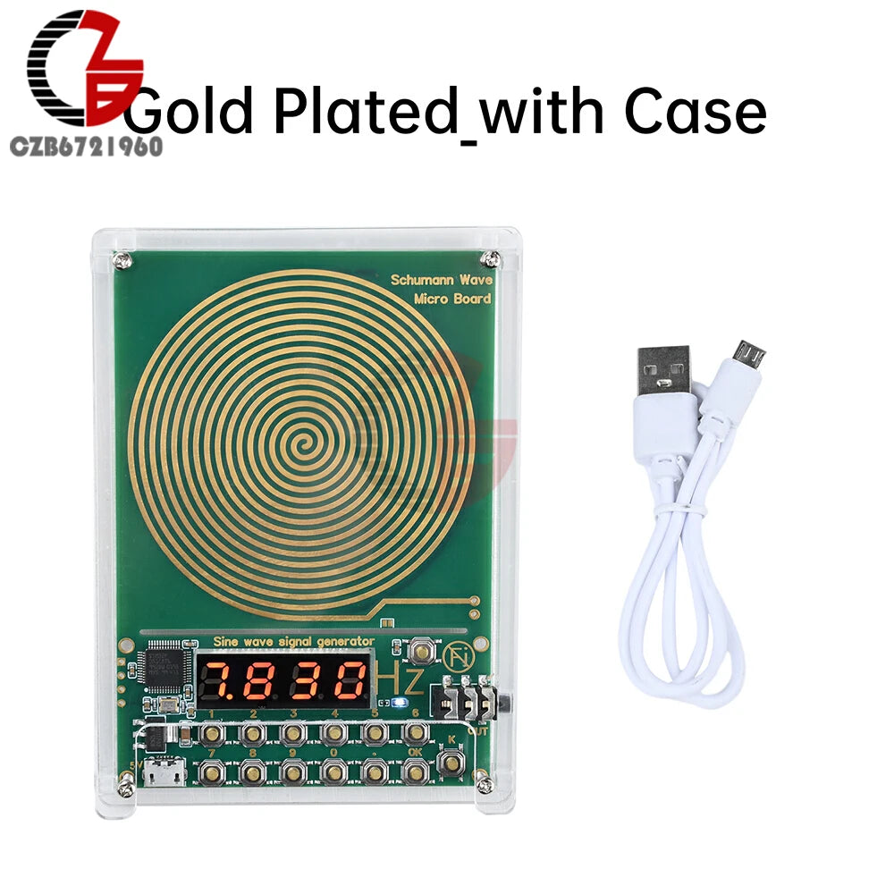 7.83HZ Schumann Wave Generator 3.5MM Audio Resonator 0.01Hz~100000Hz Adjustable Frequency Generator DC 5V Micro USB Interface