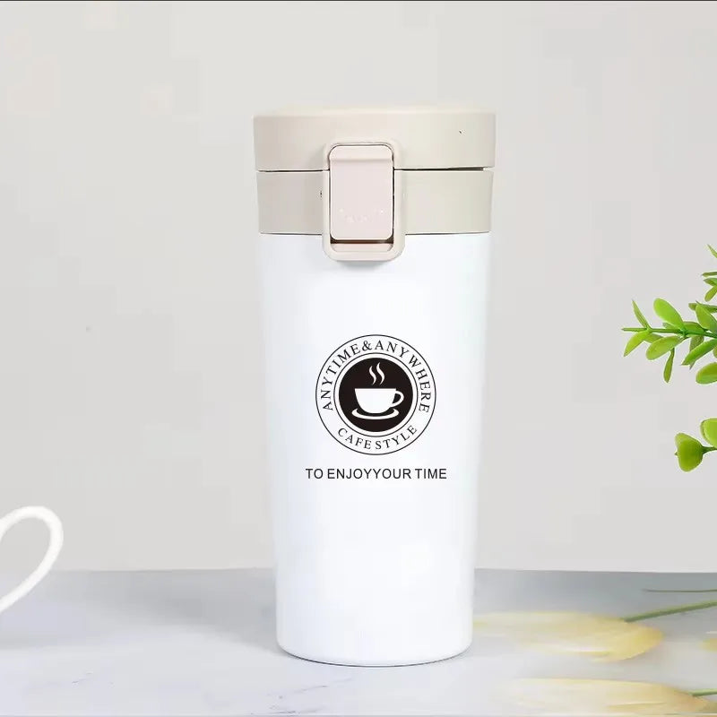 Double-Walled Stainless Steel Thermos 380/510ML Insulated Travel Flask for Hot & Cold Drinks Outdoors