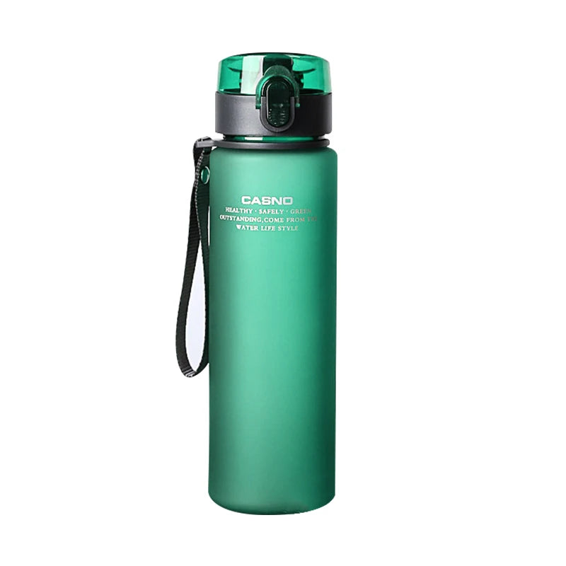 Frosted Sports Water Bottle Portable Travel Water Jug Plastic Leak Proof Cup Outdoor Riding Gym Bottles Kit Vessel 400ml 560ml