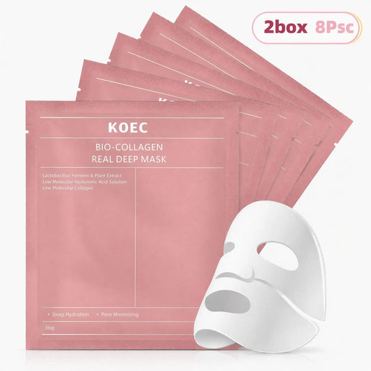 Collagen Real Deep Mask, Hydrating Overnight Hydrogel Mask, Relieve Wind-Caused Dry Skin, Improve Skin Plumpness & Tighten Pores