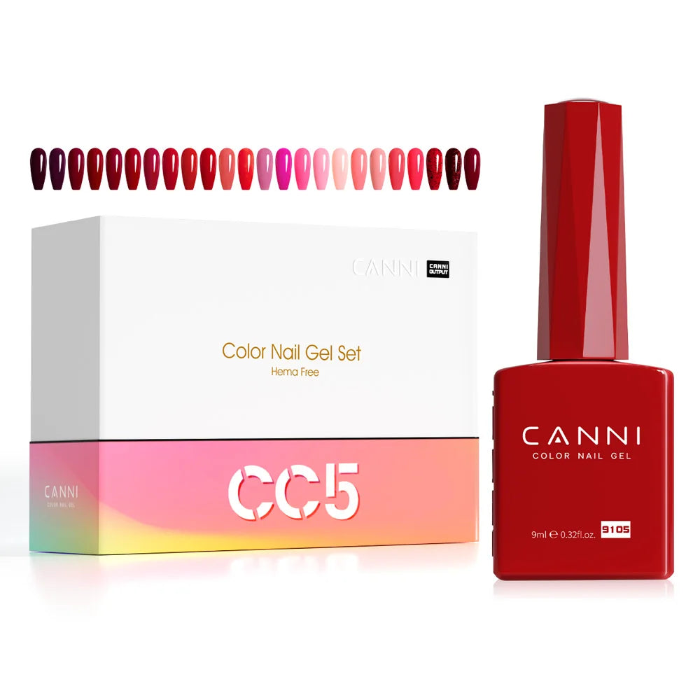 30pcs/set CANNI TPO FREE HEMA FREE Gel Polish VIPKit WholeSet New Learner Nail Maincure Gel Varnish Branded Suitcase