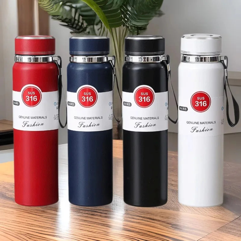 800/1000ML Stainless Steel Thermal Water Bottle Large Capacity Outdoor Insulated Cup Sport Thermal Cup Mug Travel Thermal Mugs