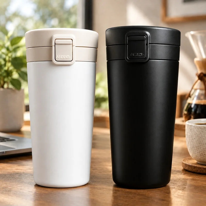 Double-Walled Stainless Steel Thermos 380/510ML Insulated Travel Flask for Hot & Cold Drinks Outdoors