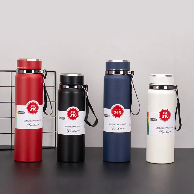 800/1000ML Stainless Steel Thermal Water Bottle Large Capacity Outdoor Insulated Cup Sport Thermal Cup Mug Travel Thermal Mugs