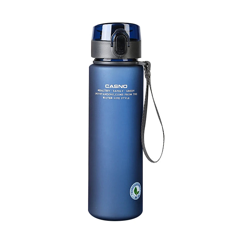 Frosted Sports Water Bottle Portable Travel Water Jug Plastic Leak Proof Cup Outdoor Riding Gym Bottles Kit Vessel 400ml 560ml