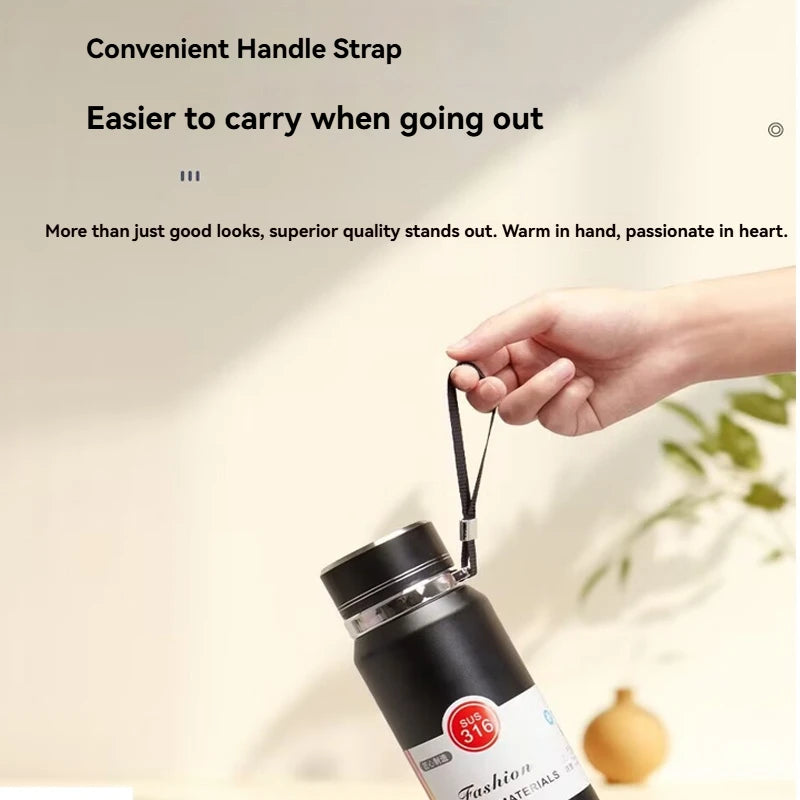 800/1000ML Stainless Steel Thermal Water Bottle Large Capacity Outdoor Insulated Cup Sport Thermal Cup Mug Travel Thermal Mugs